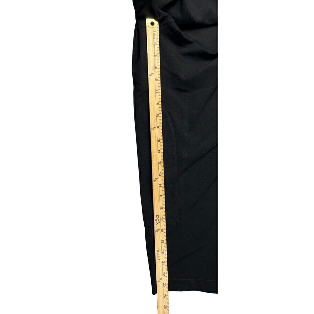 Eileen Fisher Capri Pants Size 1X Black Ankle Length Zipper Bottom Classic - Picture 9 of 11